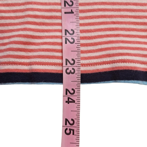 Talbots 3XP 100% Cotton Multicolor Striped 3/4 Sleeve Pullover Top - Picture 8 of 8
